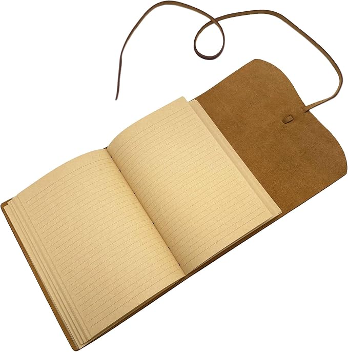 CooLeathor Large Notebook Journal - Genuine Leather Journals for Writing A4 Size Diary 8x10 Inch, Notepad For Women and Man, Gifts,Work,Travel Dark Brown