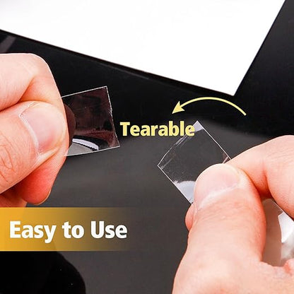 12 Rolls Transparent Tape Refills - Invisible Clear Tape Tearable by Hand Without Dispenser Transparent Glossy Tape for Office,Home,School