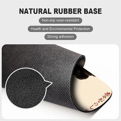 Square Mouse Pad Waves and Skulls, Personalized Premium-Textured Custom Mouse Mat Design, Washable Mousepad Cloth, Non-Slip Rubber Base Computer Mouse Pads for Wireless Mouse