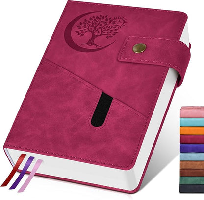 365 Page Thick Lined Journal Notebook for Men Women, B5 Large Leather Journals for Writing, Hardcover Notebooks for Work, School, Note Taking, Business, Travel Diary, College Ruled 7.6" x 10"