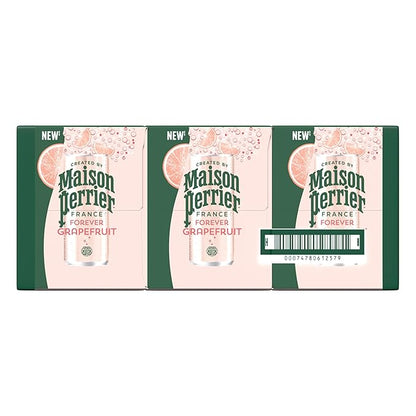 Maison Perrier Forever Grapefruit Flavored Sparkling Water, 11.15 Fl Oz Cans, 8 Count, 3 Pack