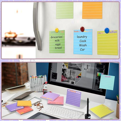 Yinder 12 Pcs Employee Appreciation Sticky Notes Xmas Gift Bulk Motivation Note Pads Mini Inspirational Note Gift for Teacher Nurse Staff Coworker Office Supply 3 x 3'' (Appreciation,Classic Color)