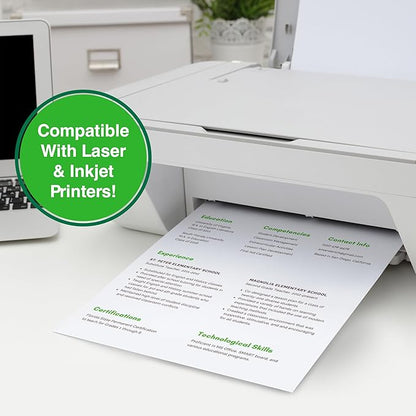 PrintWorks 100% Recycled Printer Paper 8.5" x 11" White - 20 lb Copy & Multipurpose Computer Paper - 2400 Sheets/Carton, 80 Cartons/Pallet, 192,000 Sheets - Made in the USA - 92 Bright (00018PAL)