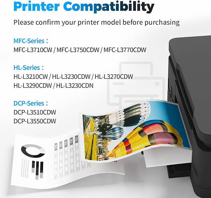 TN227 TN223 Toner Cartridge Replacement for Brother TN227 TN227BK TN223BK TN-227BK TN-223BK Compatible for Brother MFC-L3770CDW HL-L3270CDW HL-L3290CDW MFC-L3710CW HL-L3210CW HL-L3230CDW (2 Bk)