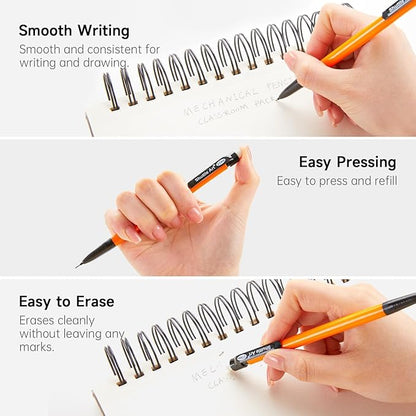 Shuttle Art Mechanical Pencils, 84 Pack Bulk Mechanical Pencils 0.7mm Medium Point, HB #2 Lead, Assorted Barrels, Office School Supplies