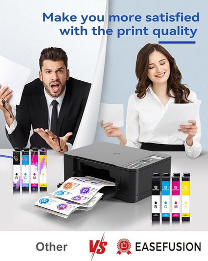 Latest Chip Remanufactured Ink Cartridges Replacement for Epson 822XL 822 XL Ink Cartridges Combo Pack Works with Workforce Pro WF-3820, WF-3823, WF-4820, WF-4830, WF-4833, WF-4834 Printers (4-Pack)