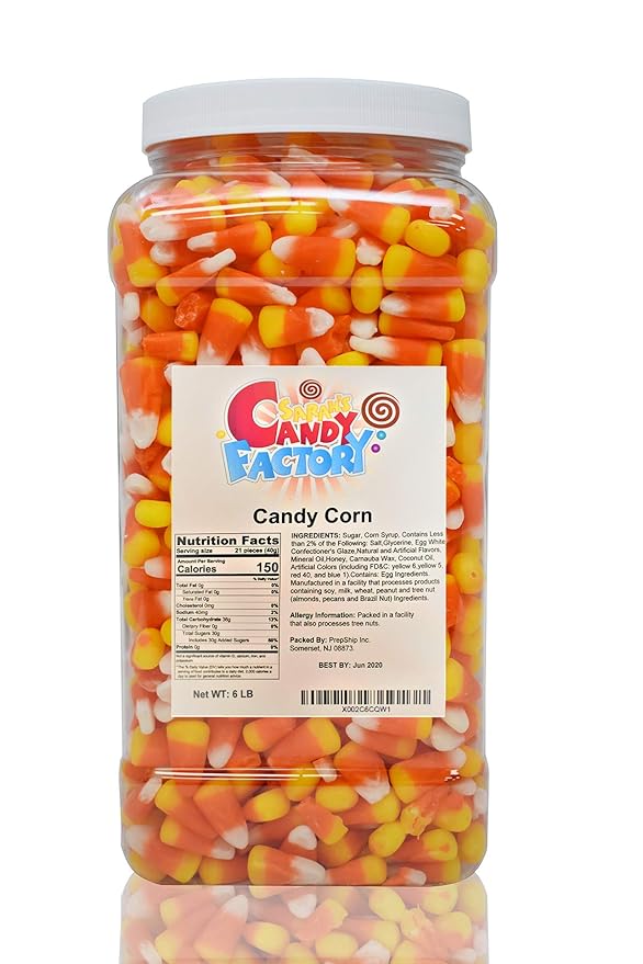Sarah's Candy Factory Candy Corn in Jar (6 Lbs)