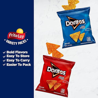 Frito-Lay Ruffles and Doritos Bold Variety Pack, 1 Ounce (Pack of 40)