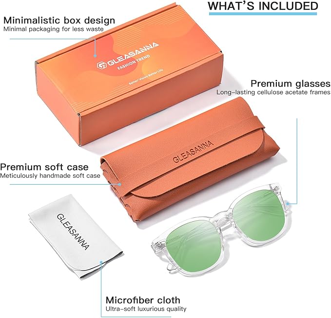 Sleep Glasses for 99.9% Blue Light Glasses Dual AR Coatings Green Lens for Computer Gaming Reduce Eyestrain