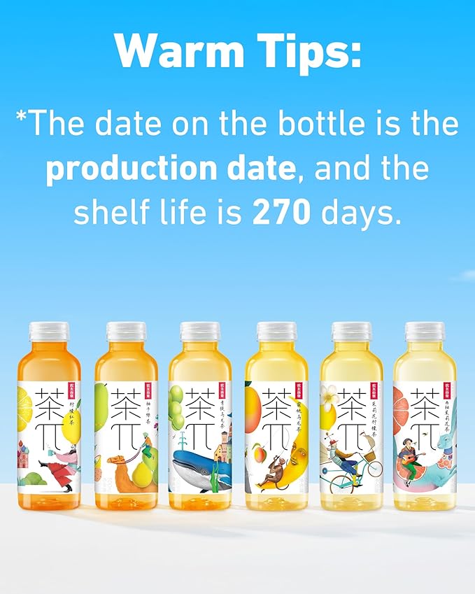 Tea PI Iced tea – Oolong Tea, Green Grape Sweet Iced Fruit Tea Bottles, Real Juice, -16.9 fl oz, 500mL, 15 Pack