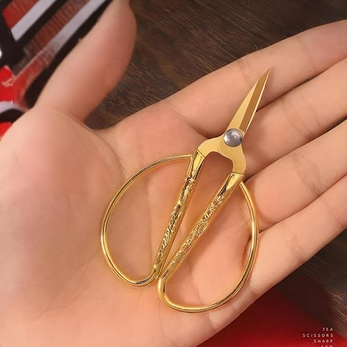 Gold Scissors, Ribbon Cutting Scissors for Grand Opening Ceremonies, Special Events Inaugurations and Ceremonies, Right/Left Handed 3.15"