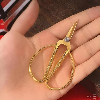 Gold Scissors, Ribbon Cutting Scissors for Grand Opening Ceremonies, Special Events Inaugurations and Ceremonies, Right/Left Handed 3.15"