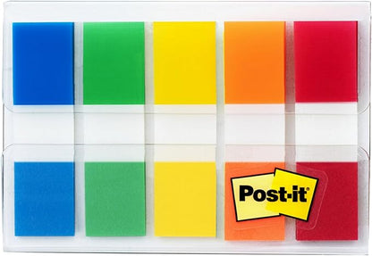 Post-it Flags 683-5CF, 5 Colors, 0.47 inch x 1.70 inch, Set of 2, 200 Total Flags