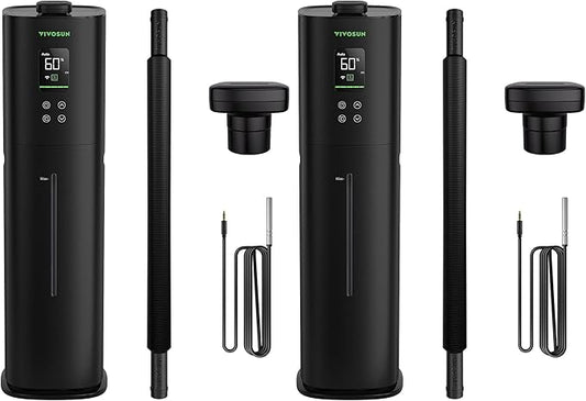 VIVOSUN AeroStream H09 Intelligent Wi-Fi Humidifier, 2.38 Gal / 9 L Humidifier with Temp & Humidity Probe, Smart Remote Control, Designed for Growers (Pack of 2)