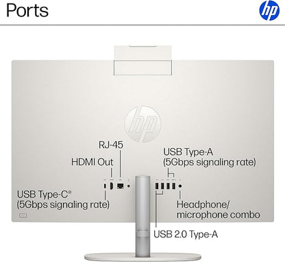 HP 24 Touchscreen All-in-One Desktop Computer for Home and School, Intel Processor (Beat i3-1110G4), 23.8" FHD Display, 32GB DDR4 RAM, 1TB PCIe SSD, WiFi 6, Bluetooth, Business AIO, Windows 11 Pro