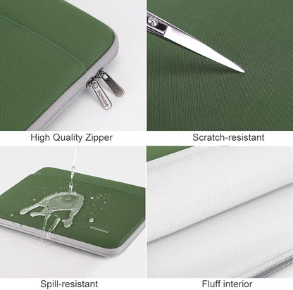 DOMISO 14 inch Laptop Case Sleeve Protective Cover Compatible with 15 inch MacBook Air M4 M3 M2,MacBook Pro,14-15 inch HP Dell ASUS Lenovo Chromebook,Waterproof Computer Cases Bag,Avocado Green