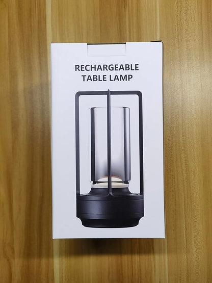 Cordless Portable Table Lamp Rechargeable for Indoor/Outdoor, 3000mAh Small Battery Powered Operated Lights, 3 Color Modes Dimmable Waterproof, LED Desk Lamp for Restaurant/Bedroom/Camping (Gold)