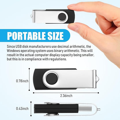 Kanayu 16GB 100 Pack USB Flash Drives Bulk 2.0 USB Thumb Drives Memory Jump with LED Light Portable Keychain Flash for Data Storage Pc Computer Laptop Office School