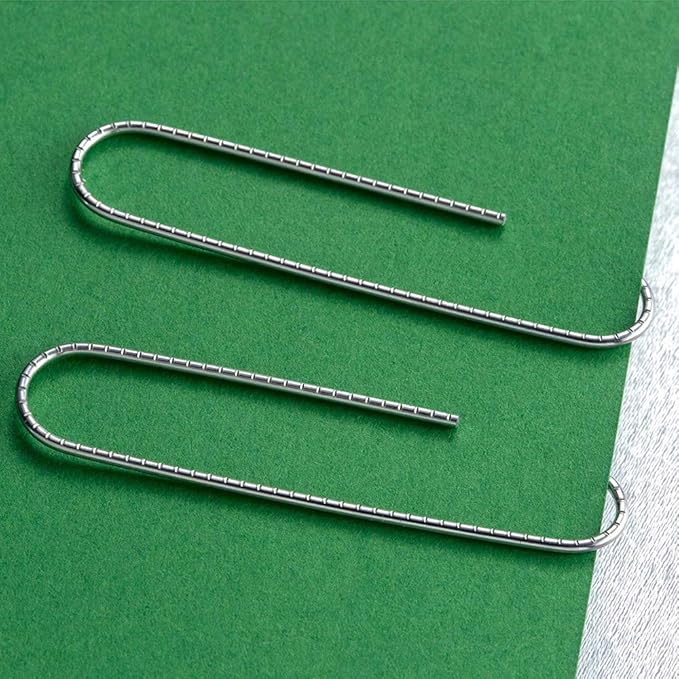 Vinaco Paper Clips 500-Pack – Medium & Jumbo Non-Skid Clips for Office, Home & Desk Organization