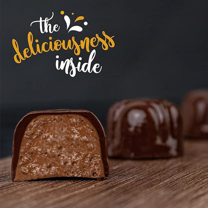 Vegan Chocolate by Astor Chocolate, Dairy Free Chocolate Gift Box, 18 Gourmet Hazelnut Belgian Dessert Truffles Non Daily Kosher