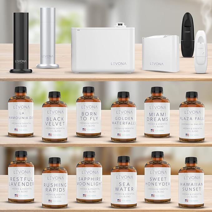 Levona Scent Oil Diffuser Essential Oils: Essential Oils Home Luxury Scents - Sweet Honeydew Essential Oil - Sweet & Fresh Notes of Nectarine and Floral Rose Essential Oil - 500 Ml Fragrance Oils