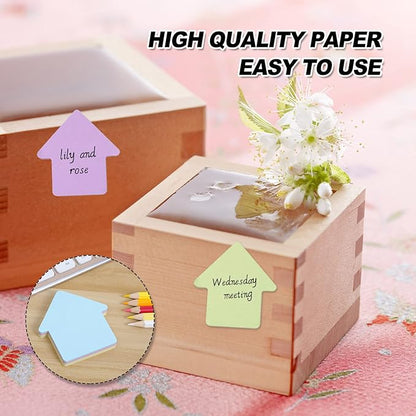 Sticky Notes, Self Sticky Post Notes, Colored Sticky Tabs for Notebooks Bible Study School Office Supplies 2.75 x 2.75 Inch 50 Pieces/Pad 600 Sheet Arrows