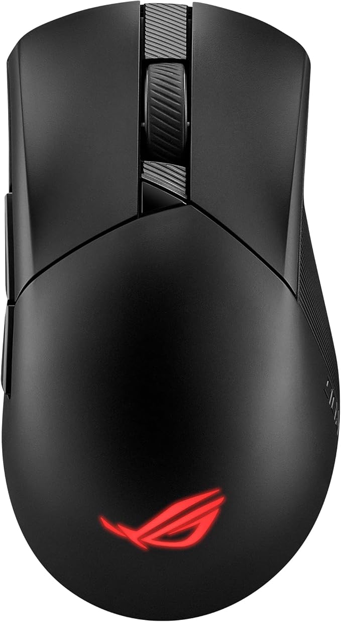 ASUS ROG Gladius III Wireless AimPoint Gaming Mouse, Connectivity (2.4GHz RF & ROG Sheath Black Mouse Pad | Extra-Large Gaming Surface Mouse Pad | Pixel Precise Tracking | Anti-Fray