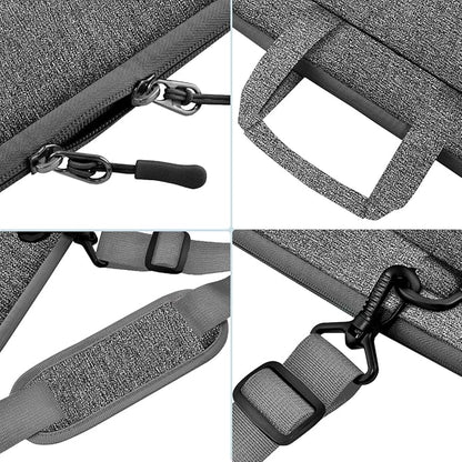 Universal Laptop Shoulder Bag 13-17.3 Inch Shockproof Briefcase with Multi-Pockets & Adjustable Strap for MacBook Pro/Air