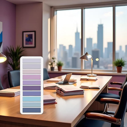 200 Pcs Sticky Index Tabs, Page Markers Notes Tabs Writable and Repositionable Book Flags Tabs Strip Index Tabs for Page Marking Classify File Self-Stick Notes (Purple)