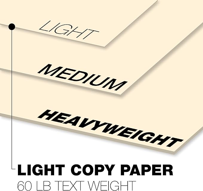Springhill 8.5” x 14” Ivory Copy Paper, 24lb Bond/60lb Text, 89gsm, 500 Sheets (1 Ream) – Colored Printer Paper with Smooth Finish – Versatile and Flexible Computer Paper – 024033R