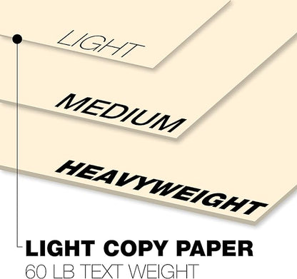 Springhill 8.5” x 14” Ivory Copy Paper, 24lb Bond/60lb Text, 89gsm, 500 Sheets (1 Ream) – Colored Printer Paper with Smooth Finish – Versatile and Flexible Computer Paper – 024033R