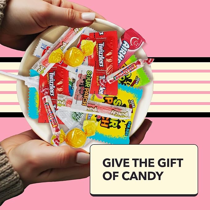 Bulk Candy Variety Pack - 5 lb Candy Individually Wrapped - Assorted Mix - Lollipops, Hard, Fruity - Dulces - Christmas - Big Bag for Party Favors