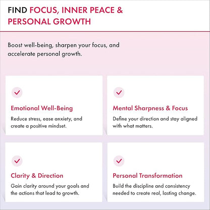 iAmEvolving Journal – Guided Gratitude & Goal Planner with Habit Tracker, Mindfulness Prompts & Daily Reflection | Undated 6-Month Self-Care & Personal Growth Notebook (White Cover • Limited Edition)