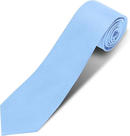 Men's Ties Solid Pure Color 3.15" (8CM) Necktie Plain Formal Business Wedding Black Ties For Men