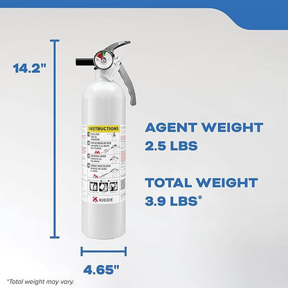 Kidde Fire Extinguisher for Boats, Single-Use 1A10BC