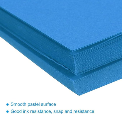 MECCANIXITY 75 Sheets A4 Colored Print Copy Paper 8.3" x 11.7" Origami Paper Printer Paper 80gsm for Printing, Document Copying, Art Craft,Lake blue