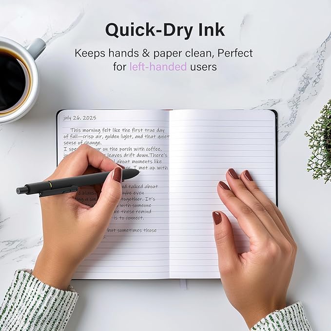 inkipen- 16 Pack Pens, Gel pens Black Ink, Fine Point(0.5mm),Quick-Drying Smooth Writing,School and Office Supplies （black）