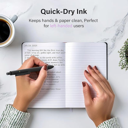 inkipen- 16 Pack Pens, Gel pens Black Ink, Fine Point(0.5mm),Quick-Drying Smooth Writing,School and Office Supplies （black）
