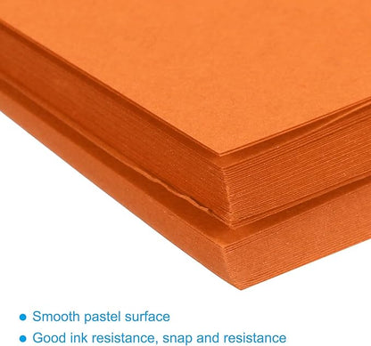 MECCANIXITY 75 Sheets A4 Colored Print Copy Paper 8.3" x 11.7" Origami Paper Printer Paper 80gsm for Printing, Document Copying, Art Craft,Orange Red