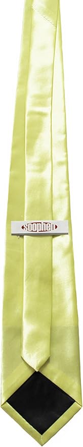 Soophen Mens Necktie 3.75" Tie Solid Color Ties