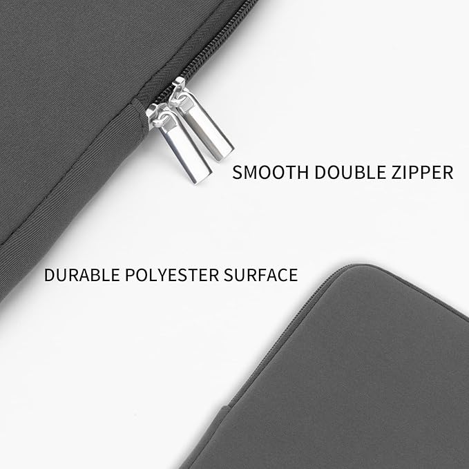 RAINYEAR 16 Inch Laptop Sleeve Protective Soft Case Padded Zipper Cover Bag Specially Compatible with 16" MacBook Pro M1 M2 M3 M4 Pro/Max A2141 A2485 A2780 A2991 A3403 A3186 (Gray)