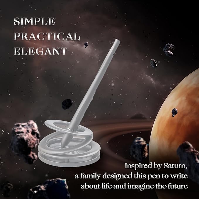Ballpoint pen STURNIUM 3.0 EDITION.Floating and Magnetic levitating pen for Desktop decoration.Luxury hoverpen gift for men and women (Multiple colors are available) (Starlight Silver)