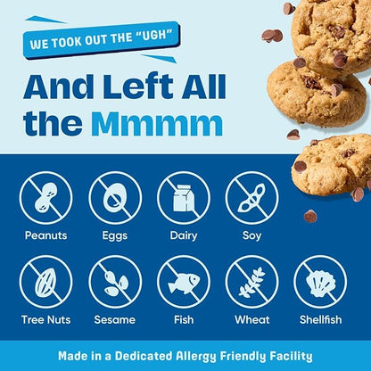 Gluten Free Partake Mini Crunchy Chocolate Chip Cookies + Bonus Bag of Classic Grahams - Vegan - Free From the Top 9 Allergens Including Dairy, Wheat, Soy, Eggs, & Peanuts - Non GMO - Safe School & Office Snack (25 Packs, 0.67 oz)