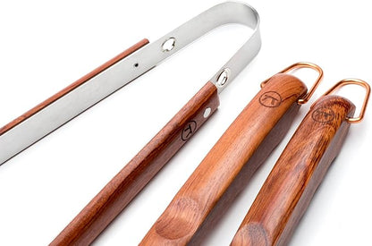Outset QB00 BBQ, 1 EA, Rosewood 3 Piece Tool Set
