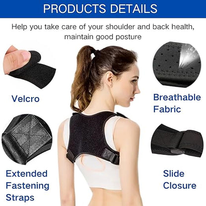 Posture Corrector for Women and Men, Adjustable Back Brace for Men Lower Back, Breathable Back Brace Posture Corrector for Shoulder and Neck Pain Relief