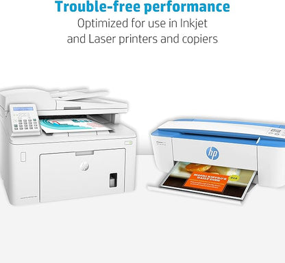 HP Papers | 8.5 x 11 Paper | Premium 24 lb | 10 Ream Case - 5000 Sheets | 100 Bright | Made in USA - FSC Certified | 112400C