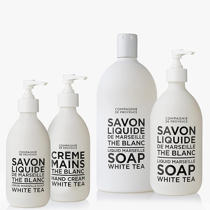 Compagnie de Provence Savon de Marseille Extra Pure Liquid Soap - White Tea - 33.8 fl oz Plastic Bottle Refill