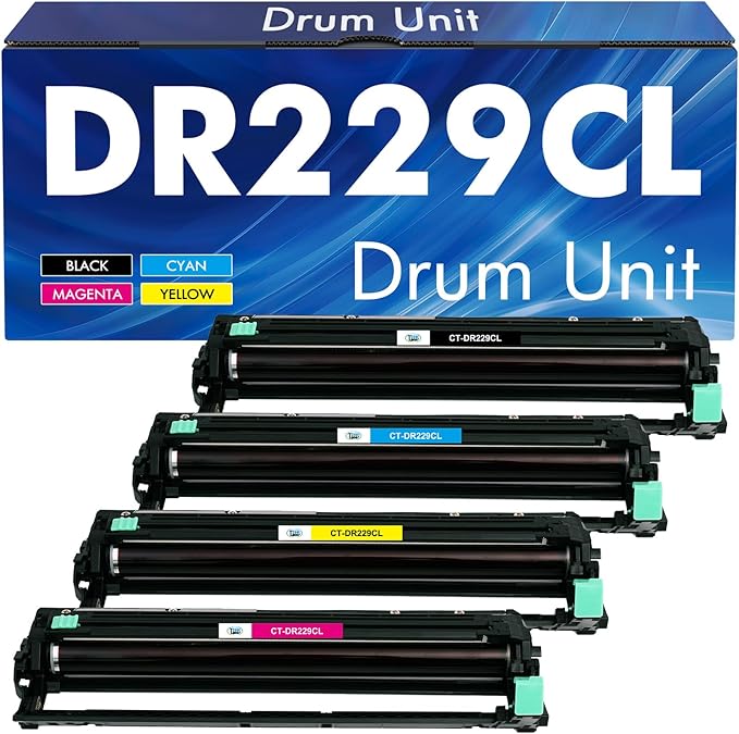 DR229 DR229CL Drum Unit 4-Pack Compatible Replacement for Brother DR229 DR-229CL for MFC-L3780cdw MFC-L3720cdw HL-L3220cdw HL-L3280cdw HL-L3295cdw DCP-L3560cdw Printer