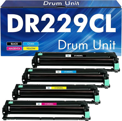DR229 DR229CL Drum Unit 4-Pack Compatible Replacement for Brother DR229 DR-229CL for MFC-L3780cdw MFC-L3720cdw HL-L3220cdw HL-L3280cdw HL-L3295cdw DCP-L3560cdw Printer
