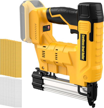 18 Gauge Cordless Brad Nailer & Staple Gun for Dewalt 20V MAX Battery(No Battery), 2 in 1 Electric Nail Gun with 1000 Brad Nails and 1000 Staples for Home Improvement, DIY and Woodworking